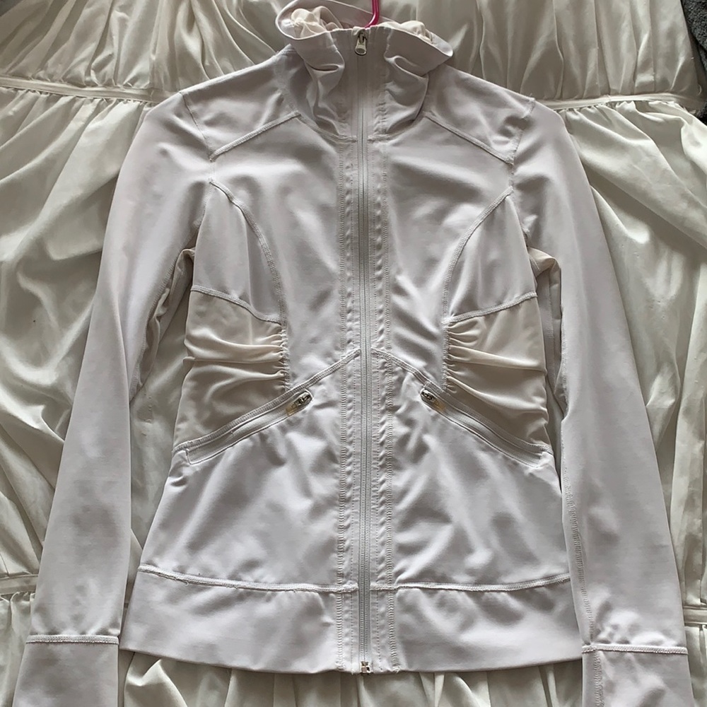 Zella white zip up